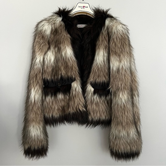 LANVIN x H&M Faux Fur Coat - Picture 7 of 14